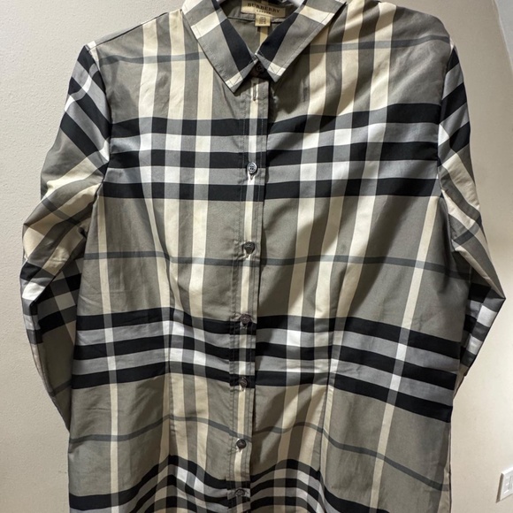 Burberry London Check Button Up Shirt (Size 10) - Picture 5 of 7